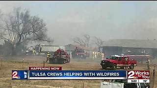 Tulsa crews help battle wildfires