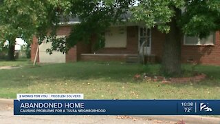 Abandon home causing problems for Tulsa neighborhood