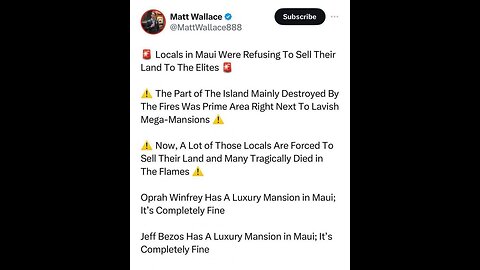 Billionaires Oprah & The Rock Likely Running A Scam With Maui Wildfire 9-2-23 Salty Cracker