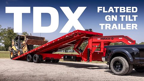 TDX - 30k Flatbed Tilt Gooseneck Trailer | MAXX-D 2023