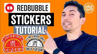 RedBubble Sticker Tutorial! How to price, design and upload stickers to RedBubble and make money.