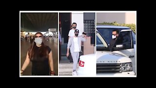 Saif Ali Khan, Ranbir Kapoor, Akshay Kumar & Ekta Kapoor Spotted at the Airport | SpotboyE