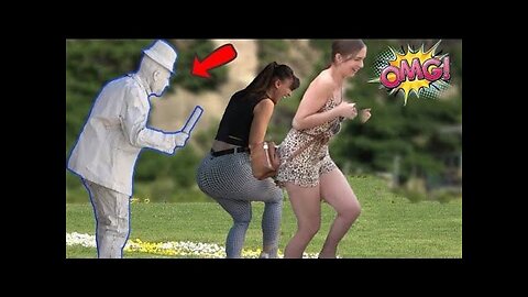 Scary Human Statue Prank | Best of Just For Laughs - AWESOME REACTIONS