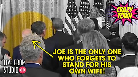 Joe Biden Forgets to Stand for His Own Wife! (Crazy Town)