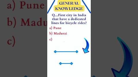 First city in India which has bicycle lanes #knowledge #gk #indiagk #shorts