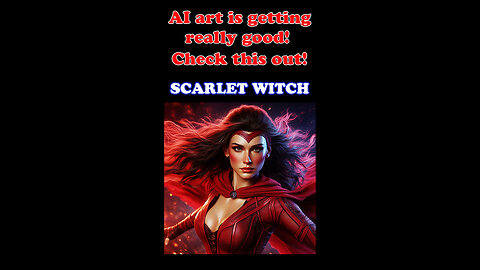Digital AI art is getting shockingly good! Check this out! Part 25 - The Scarlet Witch.
