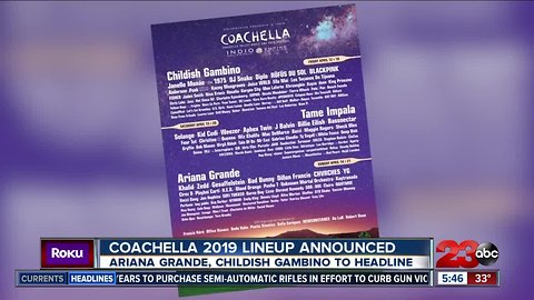 Coachella lineup announced