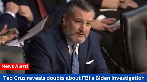 Ted Cruz reveals doubts about FBI's Biden investigation, SLAM DUNKS on Wray!