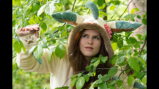 Leafeon cosplay shoot, at Savelsbos (NL), April 18 2024