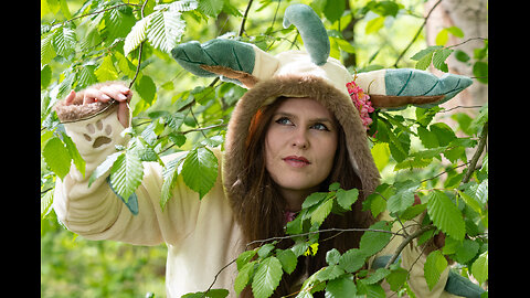 Leafeon cosplay shoot, at Savelsbos (NL), April 18 2024