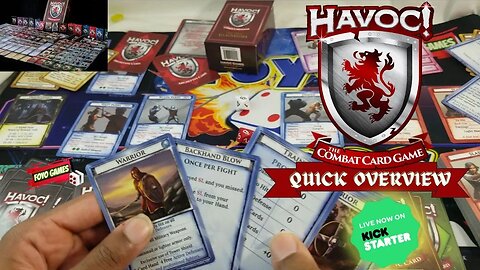 Havoc! The Combat Card Game Quick Overview (2 Days Left on KickStarter!)