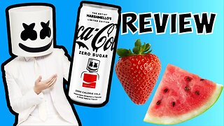 Marshmello Coke Zero Sugar review || Strawberry Watermelon Cola