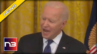 Angry Biden SLAMS His Fists Down on Podium, Sounds like a TYRANT during Prepared Speech