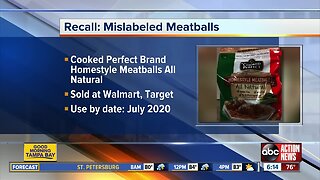 Frozen ready-to-eat meatballs recalled due to undeclared allergens