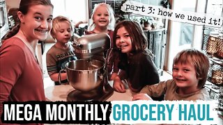 Mega Monthly Grocery Haul | How We Used It Video #3