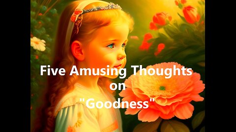 Five Amusing Thoughts on "Goodness"