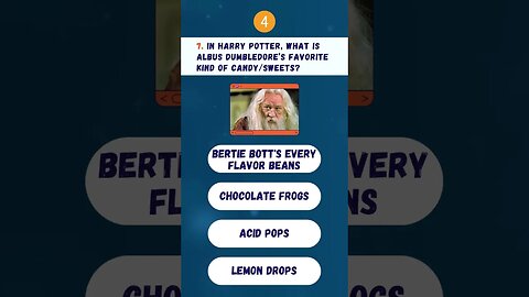 🎬QUIZ_HARRY_POTTER: In Harry Potter, what is the albus dumbledor’s favorite kind of candy/sweets?