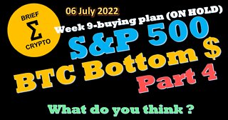 S&P 500 - BITCOIN BOTTOM $ - PART 4 - Bitcoin Price - Crypto Market - Crypto News