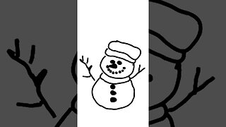 Draw Little Snowman Easy #drawing #art #doodles