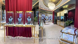 High-end luxury jewelry brand custom showcase project in Dubai