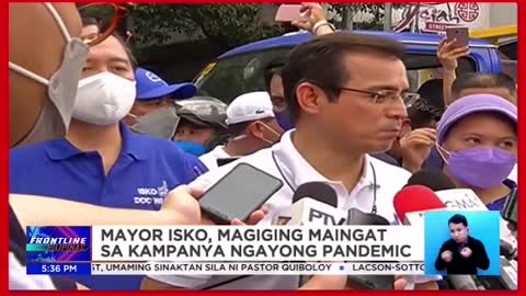 Malapiyestang pagsalubong kay Mayor Isko Moreno ngayong campaign period na