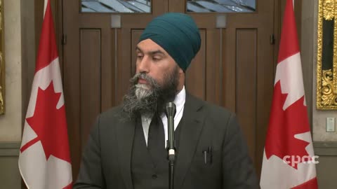 Canada: NDP Leader Jagmeet Singh speaks with reporters on Parliament Hill – June 7, 2023