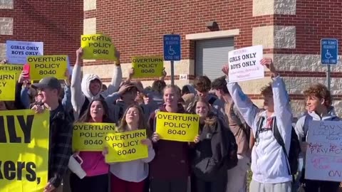 BREAKING: High school students in Virginia staged a walk-out protest