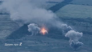 Kiev Forces Fired by "Cherburashka" Rockets Sept 2022 near Ugledar.