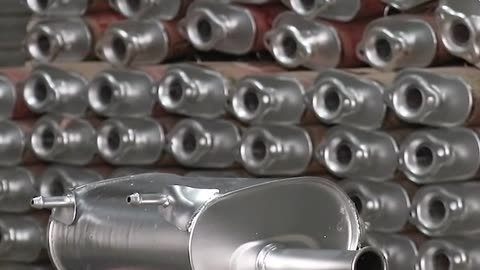 How car silencers are manufactured