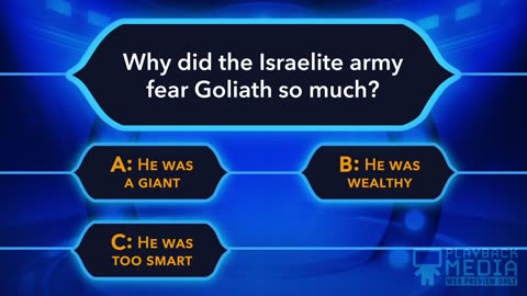 David and Goliath Bible Trivia Game for Kids