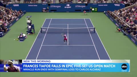 Frances Tiafoe falls in epic 5 set US Open match GMA