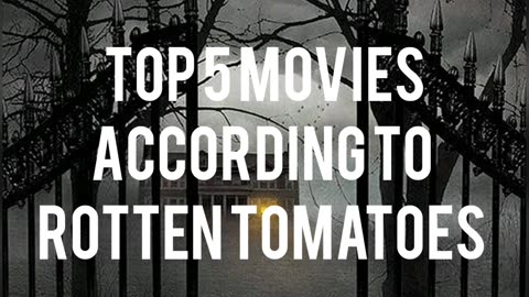 Top 5 horror movies according to rotten tomatoes