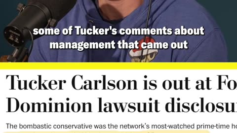 THE REAL REASON TUCKER CARLSON GOT FIRED FROM FOX NEWS!