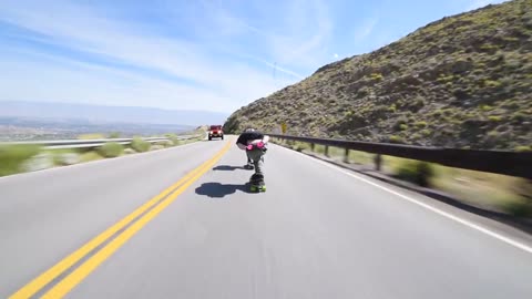 Raw Run - Ambulances (60mph+ Downhill Skateboarding)-12