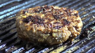 Burger Patty Stock Footage