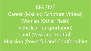 Godliness | BIG FIVE - RGW Foundation Teaching