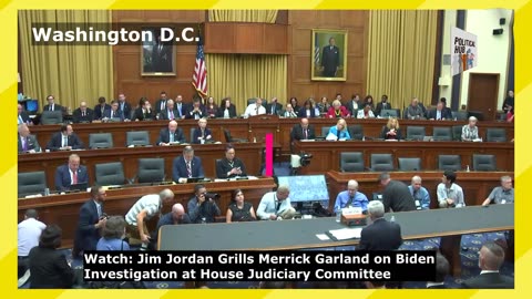 Jim Jordan Grills Merrick Garland on Biden Investigation at House Judiciary Committee