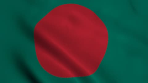 And the red and green flag of independent Bengal