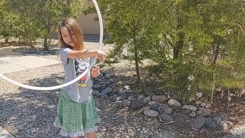 Lizzie Barbie's Hula Hoop Skills
