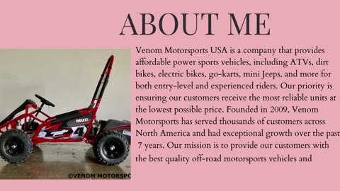 Youth Electric Atv | Venom Motorsports