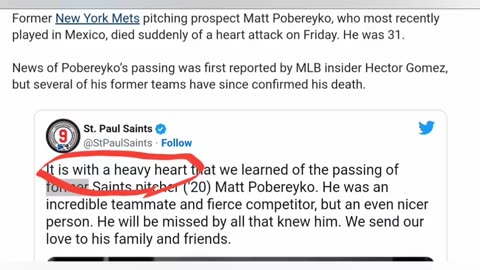 DIED SUDDENLY: ANOTHER BASEBALL PLAYER. ANOTHER HEART ATTACK.