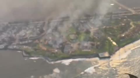 Hawaii - Wildfires Caused by Hurricane Dora - Video Compilation