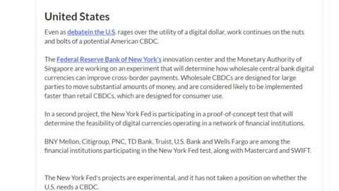 CBDC ALERT 2024 GOODBYE FREEDOM - Central Bank Digital Currency in USA