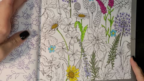 Coloring in a Botanical Coloring Book (Relaxing Chill Video)