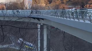 Remember how Russian Missile hit Kyvi's Glass Bridge?