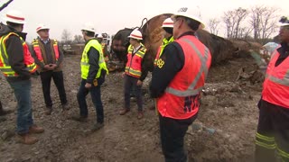 Sec. Buttigieg touring toxic site in East Palestine, OH today