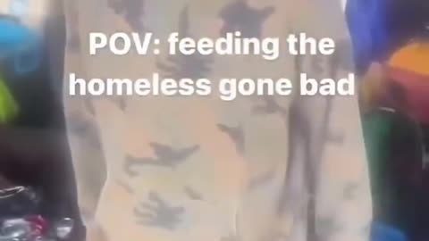 Homeless Man Offended By Someone Giving Him Food