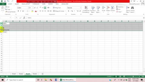 How to insert multiple rows in excel