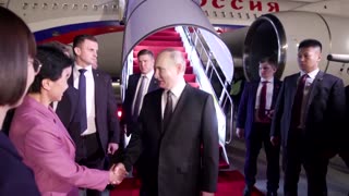 Putin arrives in Harbin during China state visit