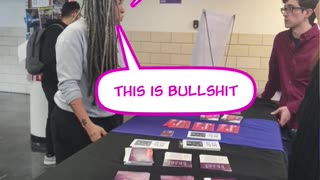 Teacher who is pro-abortion vandalizes pro-life student's table